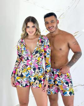 Pijama de Casal Combinando