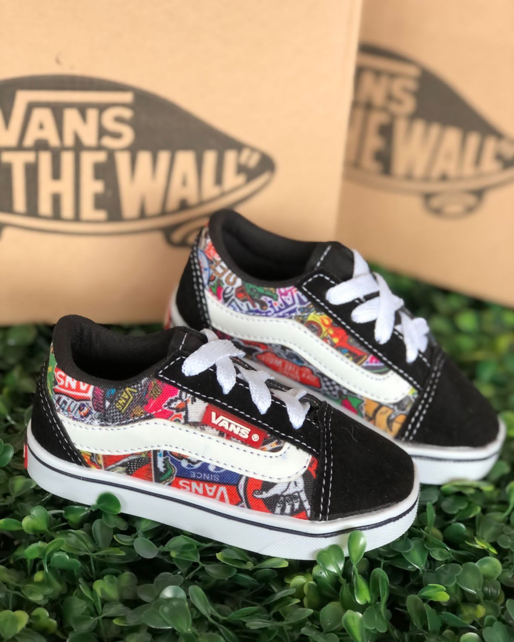 T nis Vans Infantil Colorido Atacado 44 Goi nia