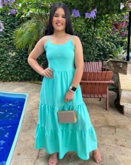 Vestido Longo Três Marias Infanto Juvenil