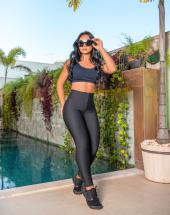 Calça Lipo Legging Preta Atacado na Rua 44 em Goiânia