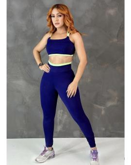 Conjunto Calça Legging Grossa Cintura Alta com Top