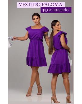 Vestido Feminino Curto no Crepe Dunas