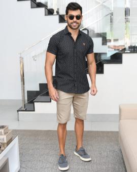 Bermuda Masculina Esporte Fino Brim Acetinado