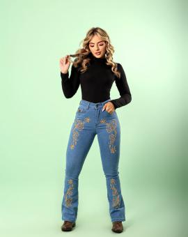 Calça Country Feminina Bordada
