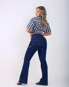 Calça Country Feminina Carpinteira Modelo Flare