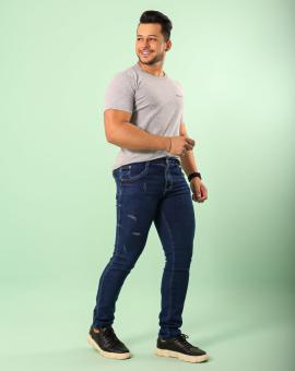 Calça Jeans Masculina Tradicional com Elastano
