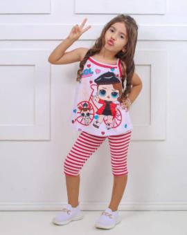 Conjunto Infantil Menina Leging e Blusa Algodão