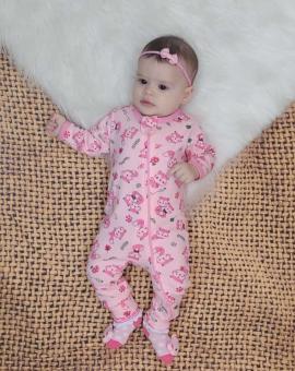 Macacão de Bebe com Zíper