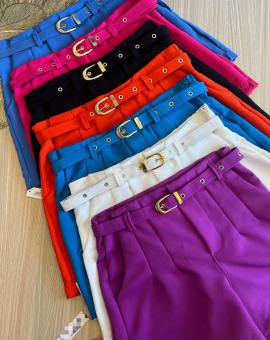 Short Alfaiataria Feminino com Cinto