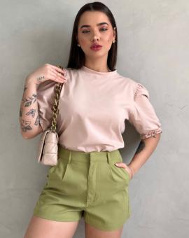 T-Shirt Manga Bufante Básica