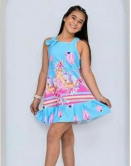 Vestido Infantil Soltinho Estampado