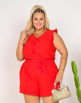 Conjunto Plus Size Short e Blusa Soltinho