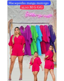 Macaquinho Feminino Curto Soltinho Decote V