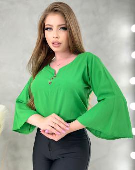 Blusa Manga Longa Flare