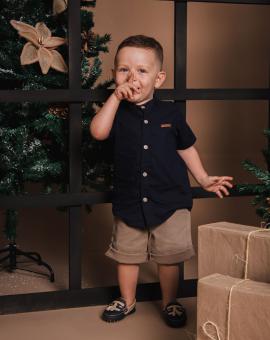 Camisa Infantil Manga Curta Gola Padre