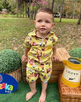 Conjuntinho Infantil Estampado Fazendinha