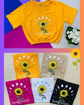 Cropped com Elástico na Cintura