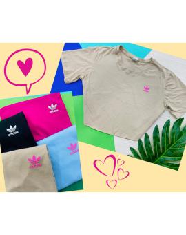 Cropped Feminino Adidas no Algodão