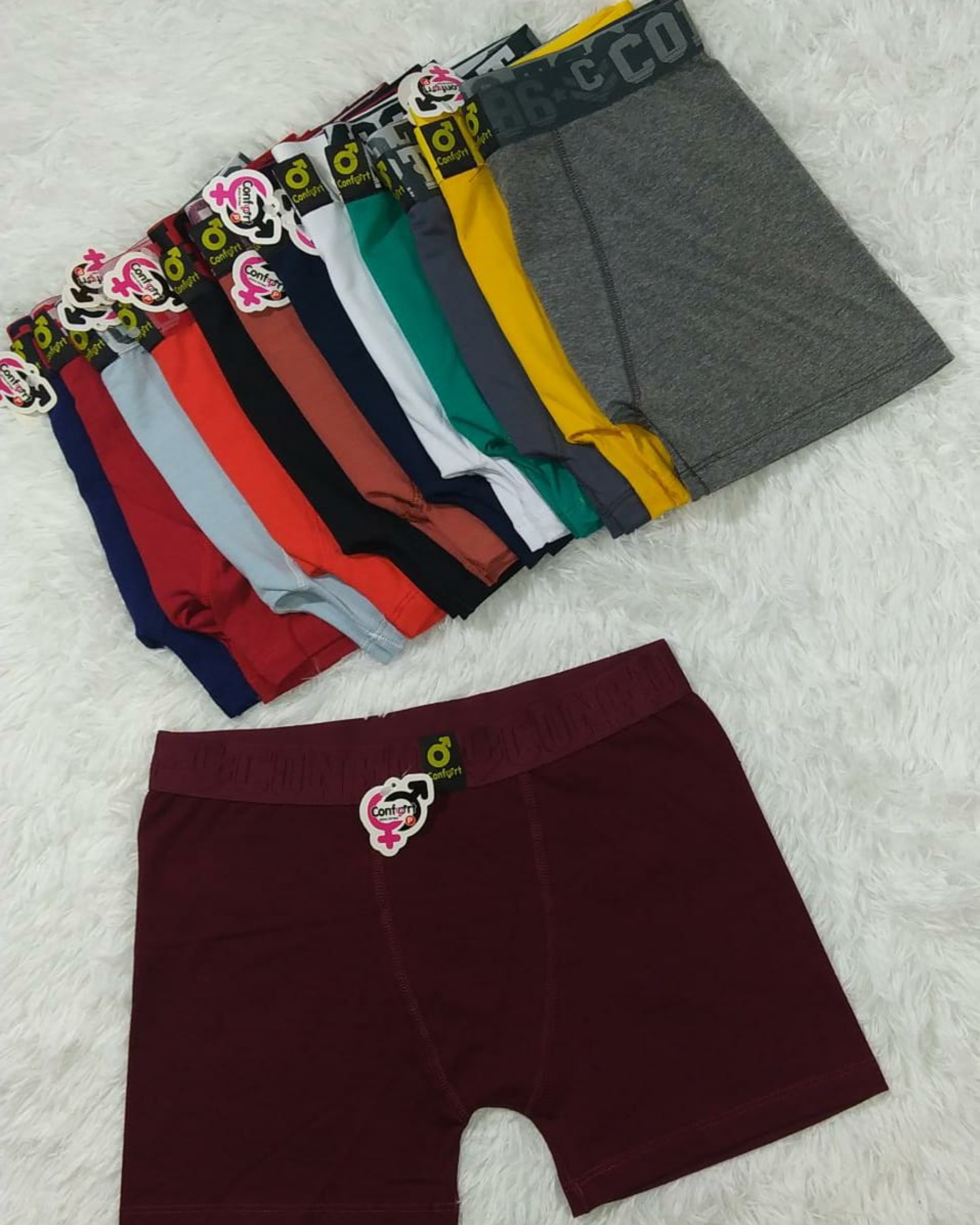 Cueca Boxer Adulto Algodão - Atacado Goiânia para Revender.