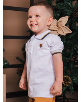 Gola Polo Infantil Branca