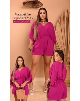 Macaquinho Curto Crepe Dunas de Manguinha