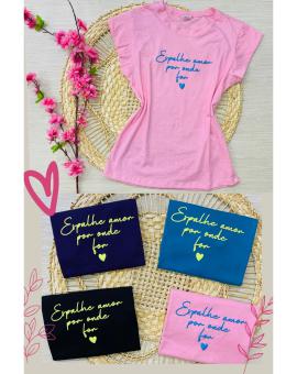 T-Shirt Estilosa Frase Alto Relevo