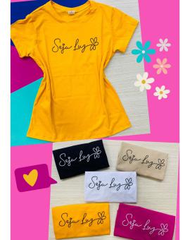 T-Shirt Feminina 100% Algodão Básica