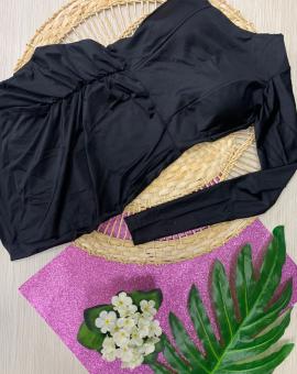 Vestidinho Preto Balada Manga Longa