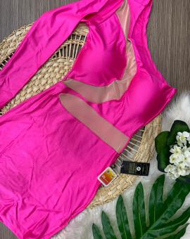 Vestido Balada Rosa Pink Acetinado