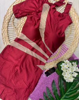 Vestido Balada Trilobal Acetinado