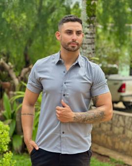 Camisa Manga Curta Masculina para Uniforme