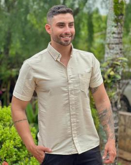 Camisa Manga Curta Tradicional com Bolso