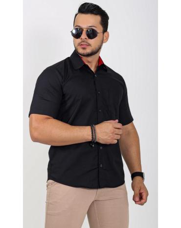 camisa-masculina-social-manga-curta-preta-atacado-rua-44-goiania 