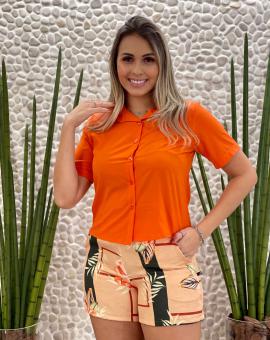 Cropped Camisa Alfaiataria