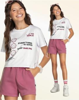Conjunto Feminino Juvenil Blogueirinha Estampado