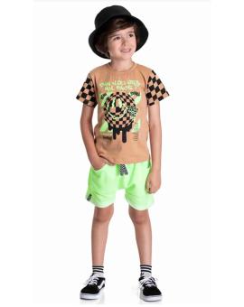 Conjunto Infantil Verão Menino Estampado