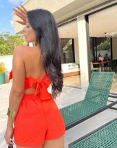 Macaquinho Alfaiataria Curto Babado Mula Manca na Rua 44 em Goiânia