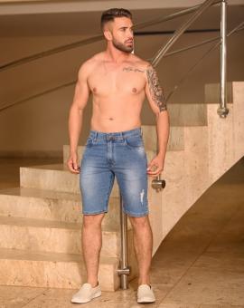 Bermuda Masculina Jeans Premiun com Elastano