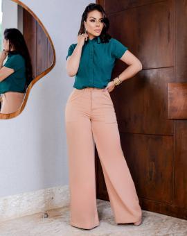 Calça Pantalona Alfaiataria Social