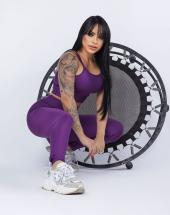 Conjunto Academia Feminino Legging e Top Liso Atacado na Rua 44 Goiânia