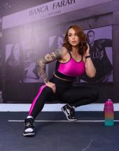 Conjunto Fitness Feminino Suplex Power Legging e Cropped Atacado na Rua 44 Goiânia