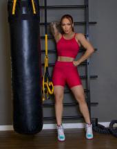 Conjunto Top e Short de Academia Suplex Power Atacado na Rua 44 Goiânia