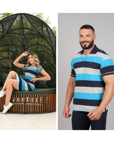 kit-casal-camiseta-gola-polo-e-vestido-feminino-listado-atacado-rua-44-goiania 