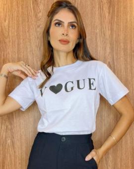 T-Shirt Estilosa Feminina Vogue