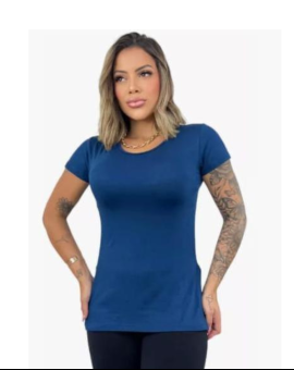 Blusa Alongada Feminina Básica