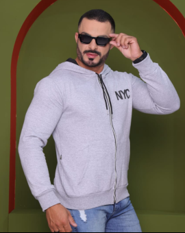 Blusão Moletom Masculino Aberto