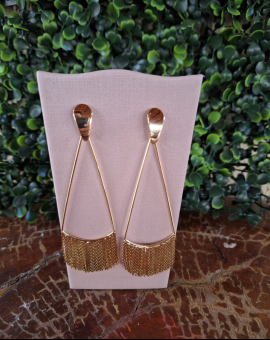 Brinco De Luxo Folheado A Ouro 18 K