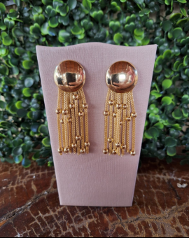 Brincos Femininos Dourados Luxo