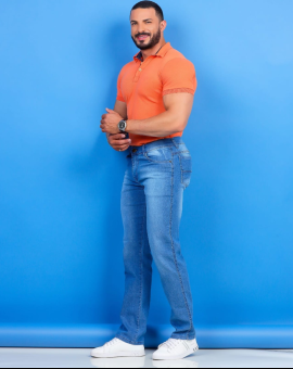 Calça Jeans Masculina com Bolsos