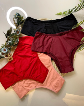 Calcinha Alta de Microfibra Básica